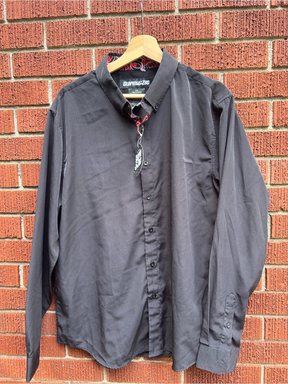 Clarky & Zac Ottawa Senators Men’s Black Dress Shirt Size L NWT